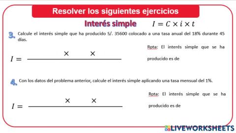 Interés Simple ordinario 1