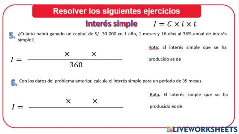 Interés Simple ordinario 2