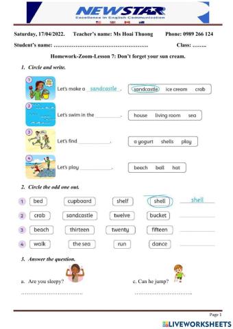 HW Don't forget...G2