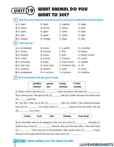 What animal do you want to see?