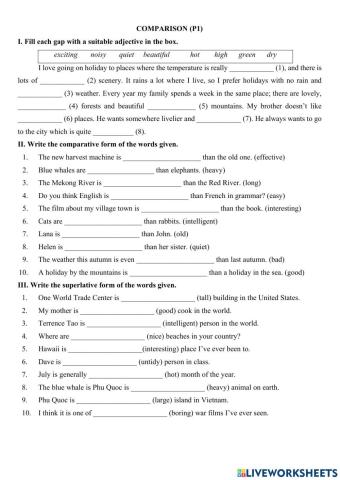 Practice Comparison P1