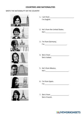 Countries and Nationalities