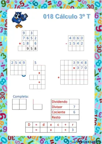 018 Cálculo Tercer Trimestre.