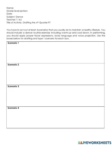 Draft for 4th Quarter PT