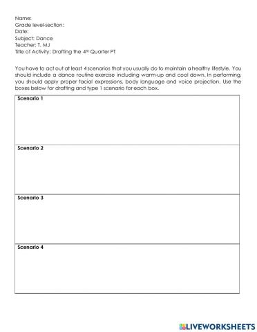 Draft for 4th Quarter PT