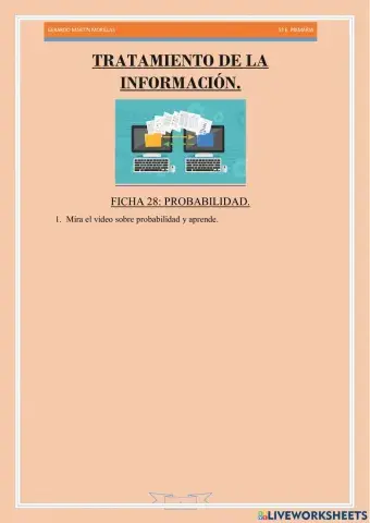 Tratamiento de la información. Ficha 28.