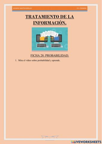 Tratamiento de la información. Ficha 28.