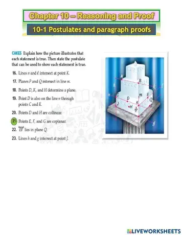 Postulates and Paragraph Proofs