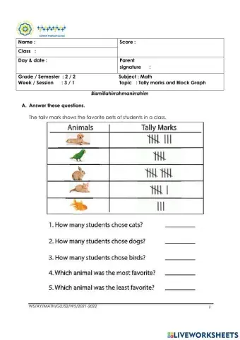 Tally mark and Block Graph