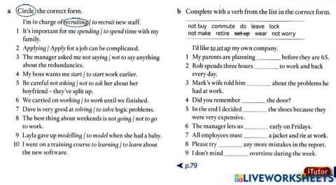 Verb patterns - gerung or infinitive