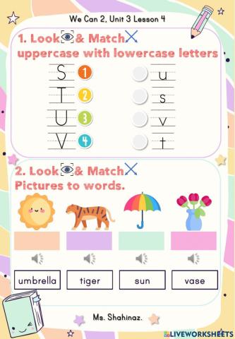We Can 2, Unit 3 Lesson 4