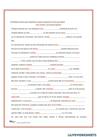 Le temps du passé (2)