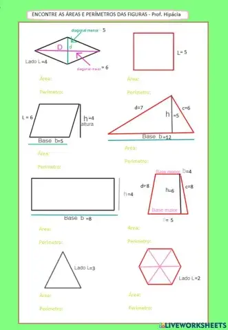 Àreas e Perímetros - Geometria plana