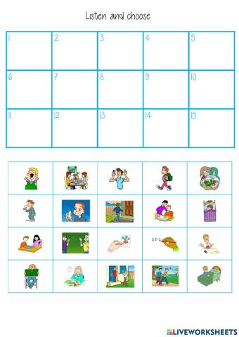 daily activities dictation 1