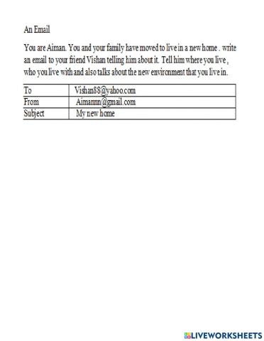 Writing Practice-Email