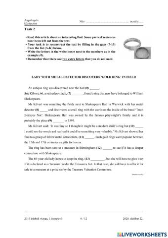 Lady with metal detector