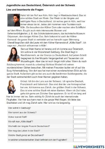 Jugendliche aus Deutschland, Österreich und der Schweiz