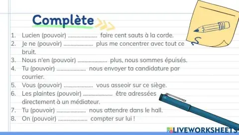 Conjugaison du verbe pouvoir