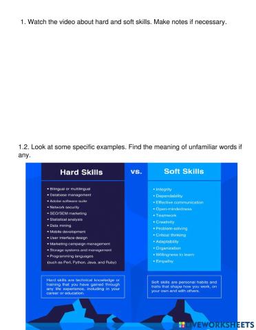 Soft&Hard skills