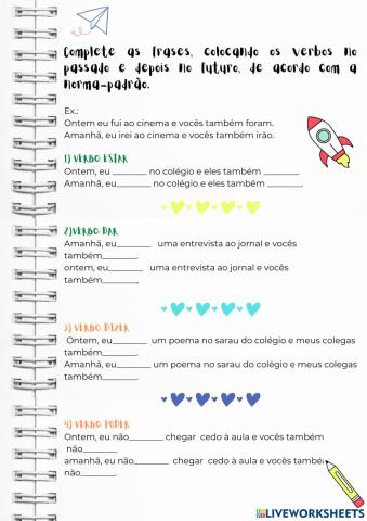 Uso do passado e do futuro em LP