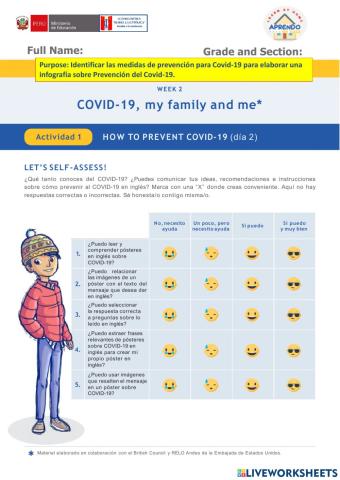 Activity : How to Prevent Covid-19