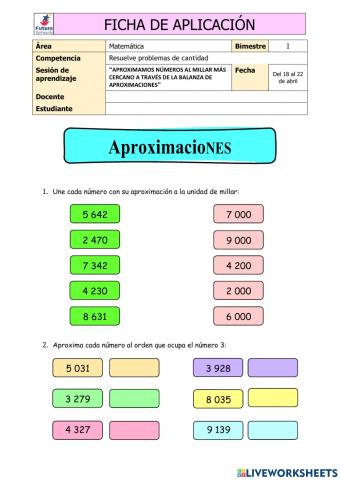 Aproximaciones a la Unidad de Millar