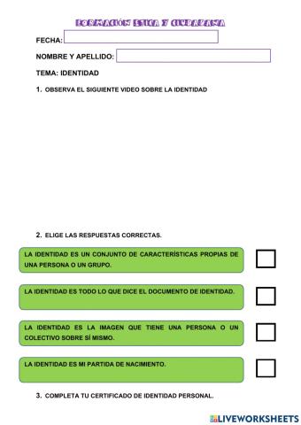 La identidad