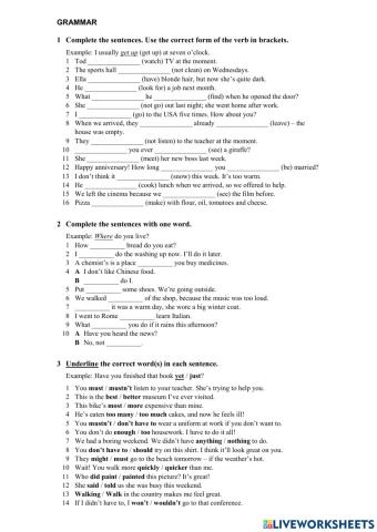 Review for the end of course