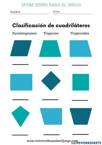 Clasificación de cuadriláteros
