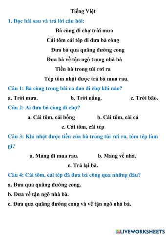 Ôn tập tiếng việt