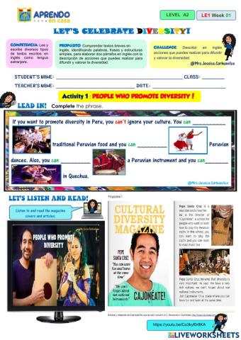 Let's celebrate diversity!