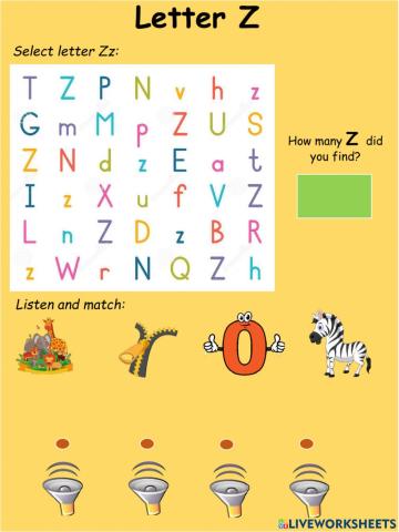 Consonants: Letter Z