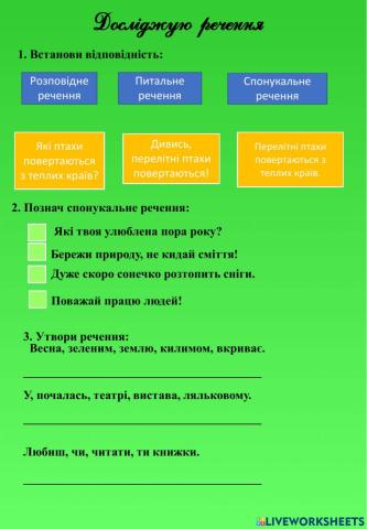 Види речень