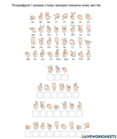 Мова жестів