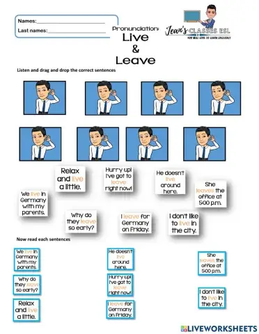 Pronuntiation live-leave