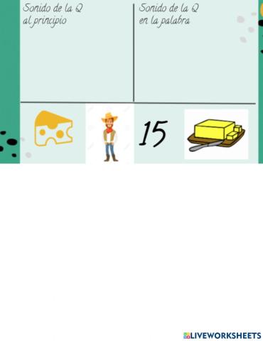 Conciencia fonológica letra Q
