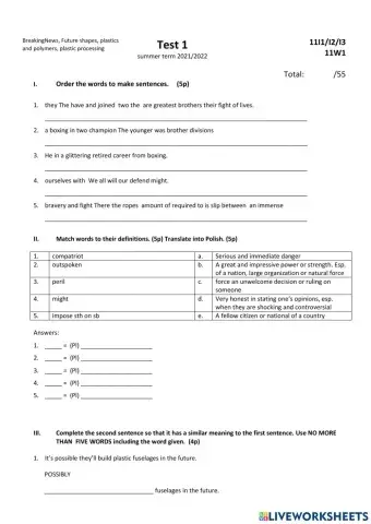 Test 1 sem.letni 1st Year 11I1-I2-I3,11W1(breaking news,sources of energy,cct)