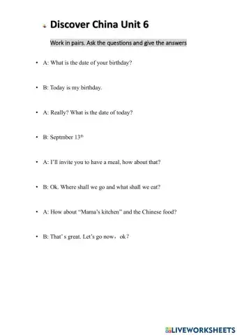 Discover China unit 6