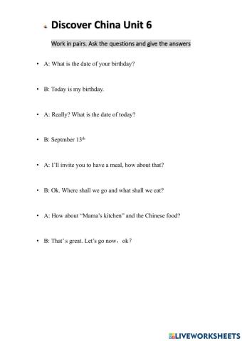 Discover China unit 6