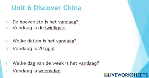 Discover China unit 6