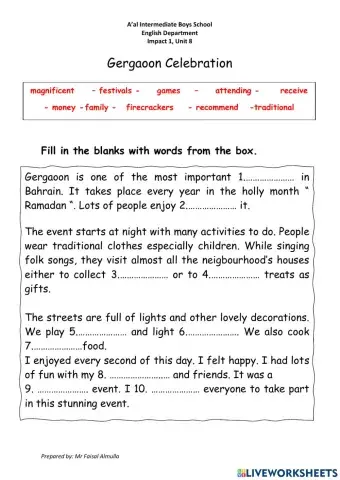 Impact 1-Gergaoon Celebration