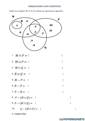Operaciones con conjuntos