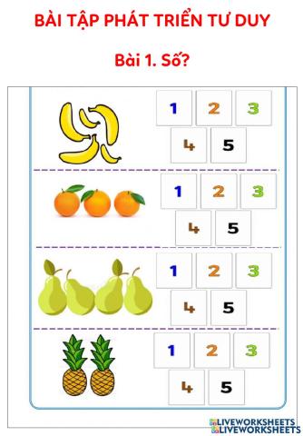Bài tập mầm xanh