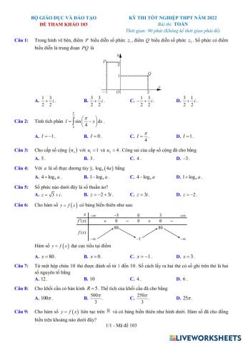 TNTHPT-MĐ-67-Đề ôn tập số 103