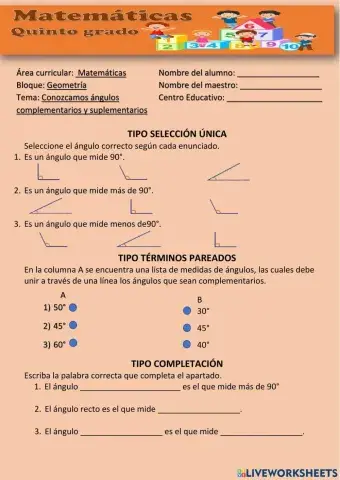 Conozcamos ángulos complementarios y suplementarios.