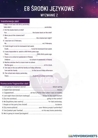 E8 środki językowe