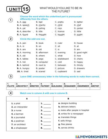 What would you liketo be in the future?