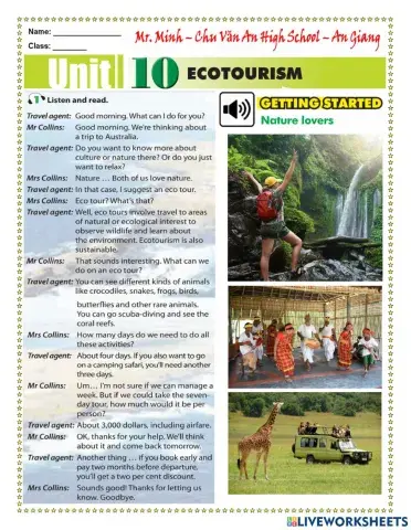 English 10 - Unit 10 - Getting Started and Language