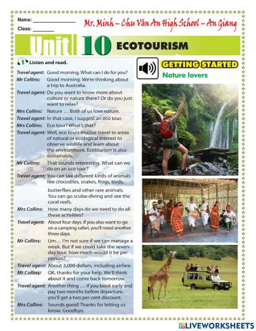 English 10 - Unit 10 - Getting Started and Language