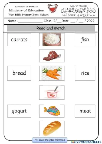 F&F2 - Unit 7 - Dinnertime